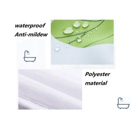 SCVBLJS Beach Hut Shower Curtain Waterproof Bathroom Bathtub Anti-Mildew Polyester Fabric Bathroom Shower Curtain With Hooks 180X200cm