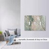 Lolreai Light Switch Cover Green Abstract Marble Modern Luxury 3