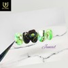 Green Graphic Handmade Nail Tips - Long Stiletto / 그린그래픽