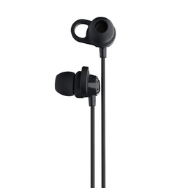 Skullcandy Jib+ Wireless Earbuds, Bluetooth Headphones, Up to 6 Hours Battery, Noise Isolating Fit, Water Resistant, Microphone for iPhone Android, Convenient Collar and 3 Ear Gel Sizes - Black