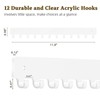Acrylic Necklace Holder 2 Pack Wall Mounted Necklace Organizer Hanging