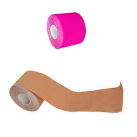 Kinesiotapes Physio Tape Sports Tape Kinesiology Tape Precut Skin-Friendly Sports Tapes Elastic Tension Bandage (Red Beige)