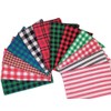 AMORNPHAN 20pcs/Set 8"x8" Check Squares Plaid Craft Cotton Fabric Bundle