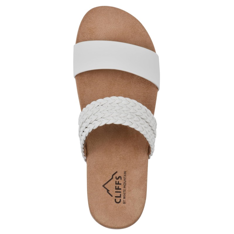 CLIFFS BY WHITE MOUNTAIN Women's Tactful Double Strap Slide Sandal,