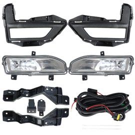 WFLNHB Replacement for 2017-2020 Nissan Rogue Fog Lights Lamp Set with Switch Wiring Kit 261558995A 261508995A