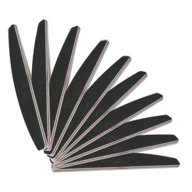 PROFICO 25 x Nail File Boot | Grit 180/240 | Premium Quality Nail File Set for Gel Nails Natural Nails (Black)