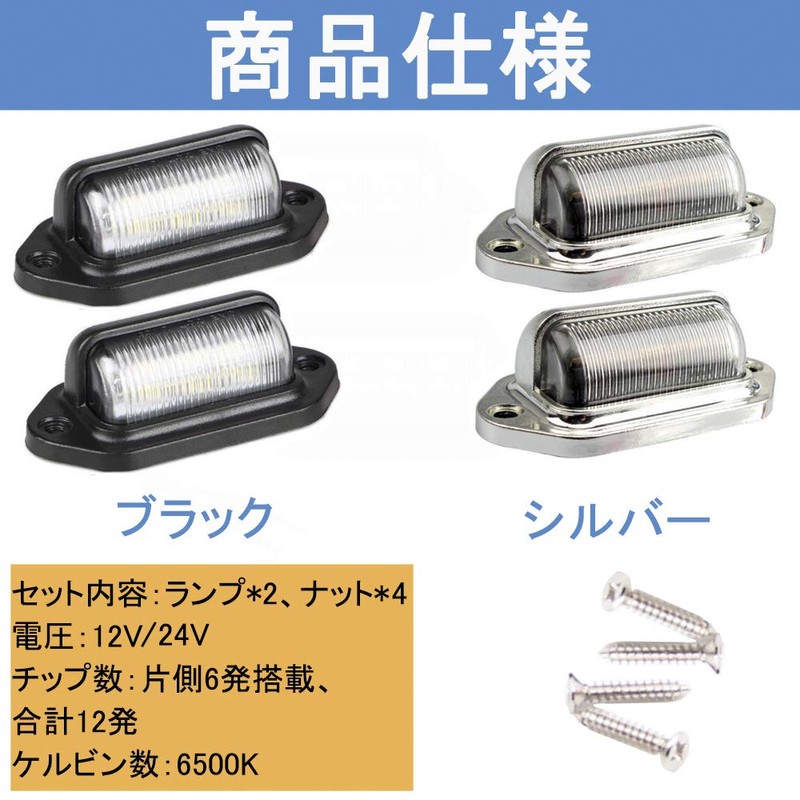 KYOUDEN LED License Plate Lamp, Small, Universal LED License Plate