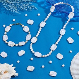 PH PandaHall 70pcs Freshwater Pearl Beads, 6~22mm 2 Styles Natural Pearls