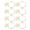 100Pcs Cute Paper Clips Ring Style Anti Slip Sturdy Electroplated