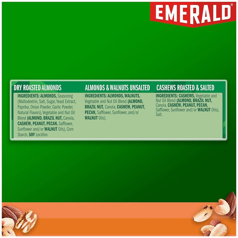 Emerald Nuts, 100 Calorie Variety Pack, 18 Count (Pack of