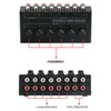 Daiilg 4 Channels Passive Stereo Mixer Mini Audio Mixer Portable