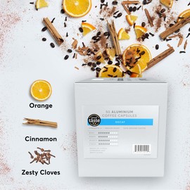 Nespresso® Compatible* Decaf Recyclable Aluminium Coffee Capsules by Dualit | 50 Pack - 5 X 10 Pk - 50 Servings of Premium Eco Friendly Coffee Pods - 100% Recyclable Decaffeinated Capsules