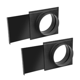 POWERTEC 70279-P2 6-Inch Blast Gate for Dust Collector, Dust Collection Fittings, 2 PK