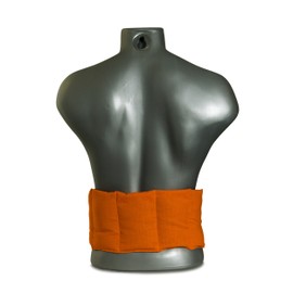 Grain Pillow 7 Chamber with Ribbon 65 x 15 Orange Orange