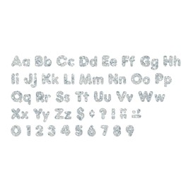 Trend Enterprises, Inc. Silver Sparkle 10.16 cm Casual Combo Letras listas