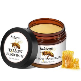 Body Butter Beef Suet Honey Balm - Moisturising Cream for Face and Body - Tallow Honey Balm (03, Unscented)