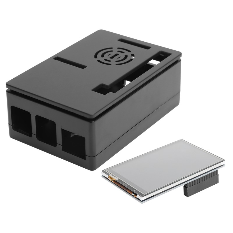 For Raspberry Pi 4B Case Shell Kit LCD 3.5in Touch