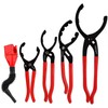CAROTUPY 5Pcs Adjustable Oil Filter Pliers Set, Universal Oil Filter