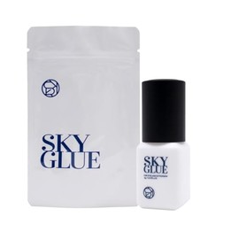 1 Bottle Sky S Eyelash Extension Glue 5ml - Professional Black Bonding Adhesive for Long Lasting Eyelash Extensions - 1-2s Fast Drying / 5-6 Week Retention