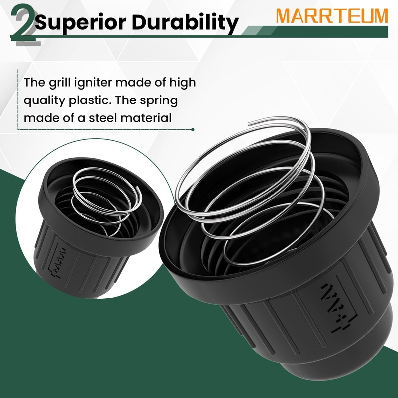 Grill Igniter Button Cap, AA and AAA Spark Battery Pulse