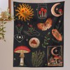 GYW Botanical Mushroom Tapestry Wall Hanging Floral Sun Moon Starry