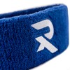 Raquex Headbands and Wristbands. Stretchy Cotton Material Good Fit (Blue