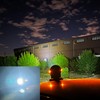 Remote LED Search Lights for Truck, Auto-Reset 360 Rotating Spot
