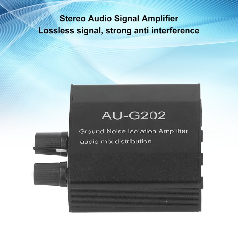 Stereo Music Signal Preamplifier 2 In 2 Out Audio Mix