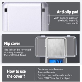 Pocket Mini Digital Kitchen Scales Jewellery Electronic Herbs - 0.01g to 200g