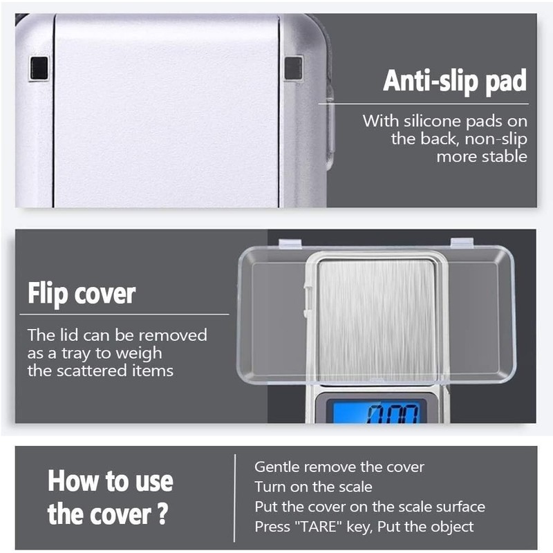 Pocket Mini Digital Kitchen Scales Jewellery Electronic Herbs - 0.01g