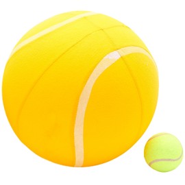 Toyland® 25 cm (10 Zoll) riesiger aufblasbarer Tennisball – Strandspielzeug – Neuheit für den Sommer im Freien