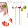 100 Counts Bamboo Cocktail Sticks, Fruit Cocktail Picks, Finger Food
