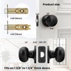 Haidms Black Passage Door Knobs Interior, Classic Matte Black Interior