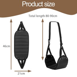 2 PCS Airplane Foot Rest, Portable Leg Hammock for Flight Height Adjustable Footrest Comfortable Airplane Foot Hammock, for Office Dorm Aeroplane Comfort