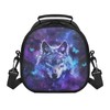 TOADDMOS Kids Lunch Bag Galaxy Space Wolf Butterfly School Thermal