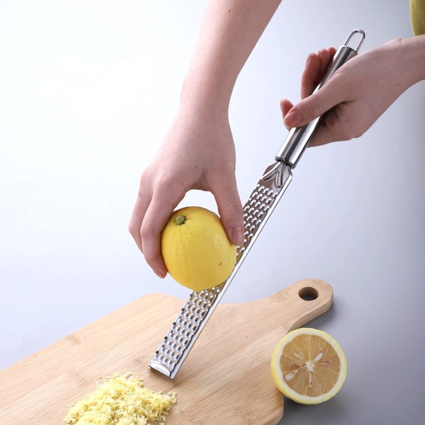 ZAHD Cheese Grater, Lemon Grater, Cheese Grater, Stainless Steel, Nutmeg