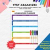 Magnetic Whiteboard for Fridge: Multi-Functional Homework Planner, 42x30cm with Colourful