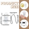 Aifeier ET 50 Pcs White Traverse Rod Slide Curtain Track