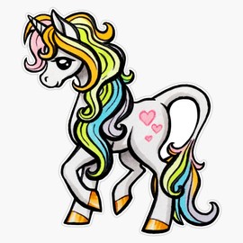 Magnet Pastel Rainbow Unicorn Magnet Bumper Sticker Car Magnet Flexible Reuseable Magnetic Vinyl 5"