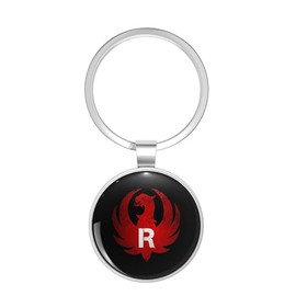 BKR Graphics Ruger Gun Metal Double Sided Key Chain Keychain