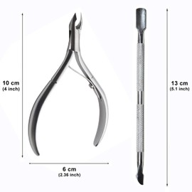 Nagelhautentferner Set Nagelhautzange Professioneller LongiviaÂ® aus Edelstahl Cuticle Pusher und Cuticle Nipper Cutter Nagelhaut Nagelhautschneider Neonail Nagelhautschere Nagelhautknipser