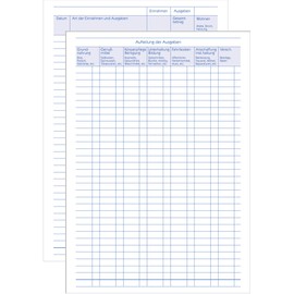 Avery Zweckform 201 Accounts Book (Standard A5 Year to View 36 Sheets – White
