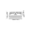 QGHAUC 1 Inch Universal Aluminum Leaf Spring Lowering Block Kit