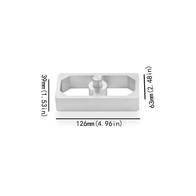 QGHAUC 1 Inch Universal Aluminum Leaf Spring Lowering Block Kit