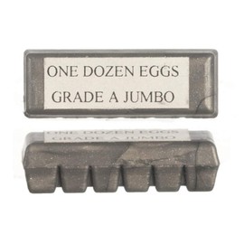 1:12 Scale 2 Pc Egg Cartons Set #Fa54112