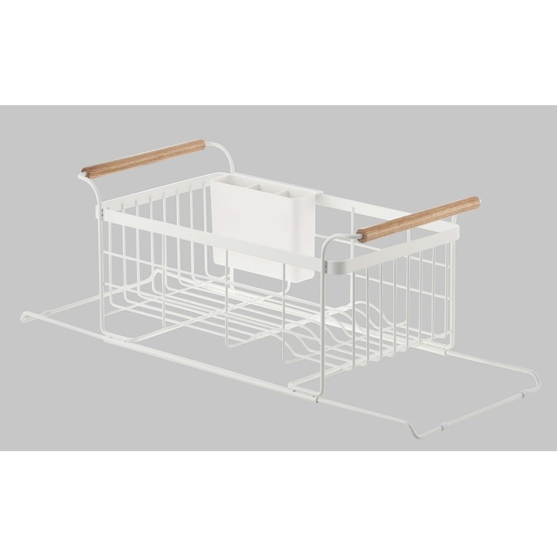 YAMAZAKI home 3108 Sink Dish Drainer Rack-Expandable Kitchen Drying Organizer
