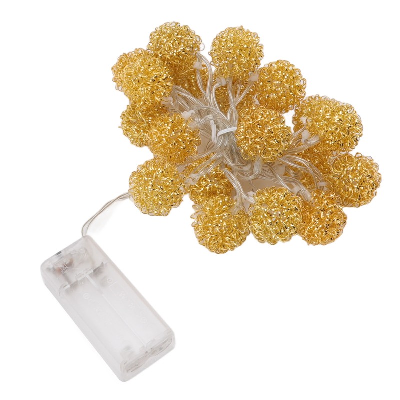 LED Light String Innovative Iron Wire Round Ball String Lights