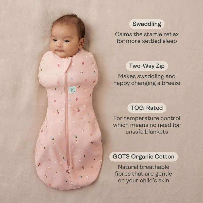 ErgoPouch Cocoon Swaddle Sleeping Bag 1.0 Tog - Willow, 000