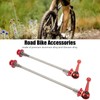CANSUCC 2pcs Bicycle Wheel Skewer Aluminum Alloy Quick Release Titanium