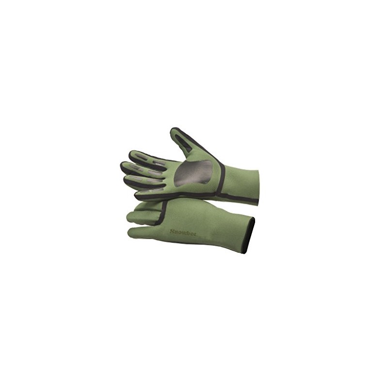 Snowbee SFT Neoprene Gloves - Mid Olive/Black, X-Large